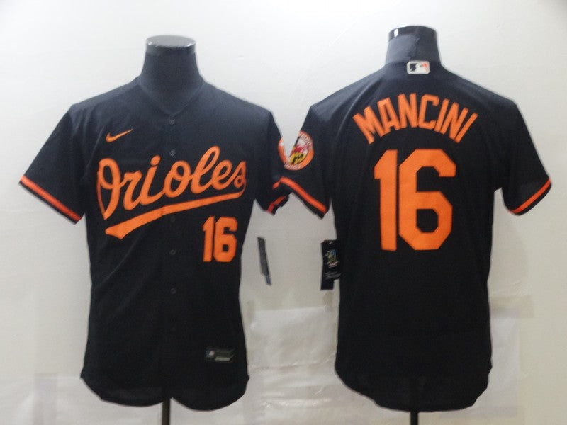 Men’s Baltimore Orioles Trey Mancini #16 Black Baseball Jersey