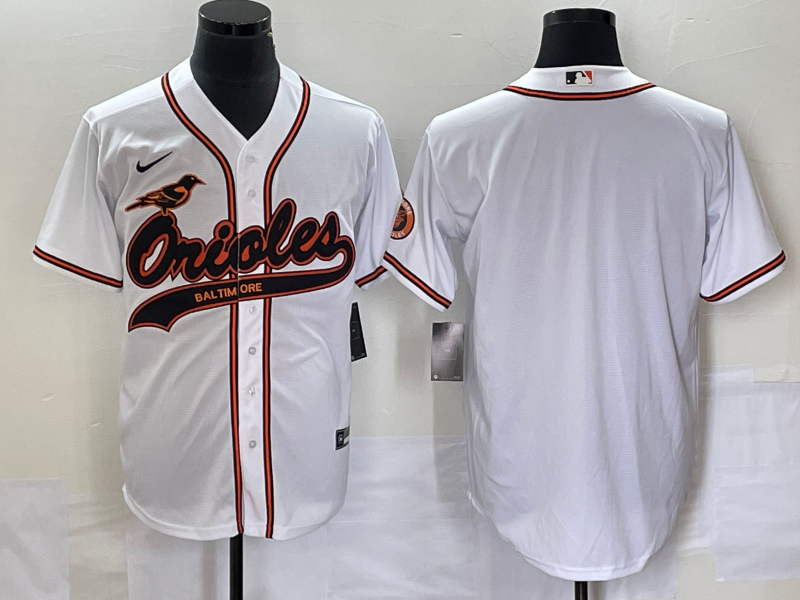 Men’s Baltimore Orioles White Blank Jersey Joint Edition