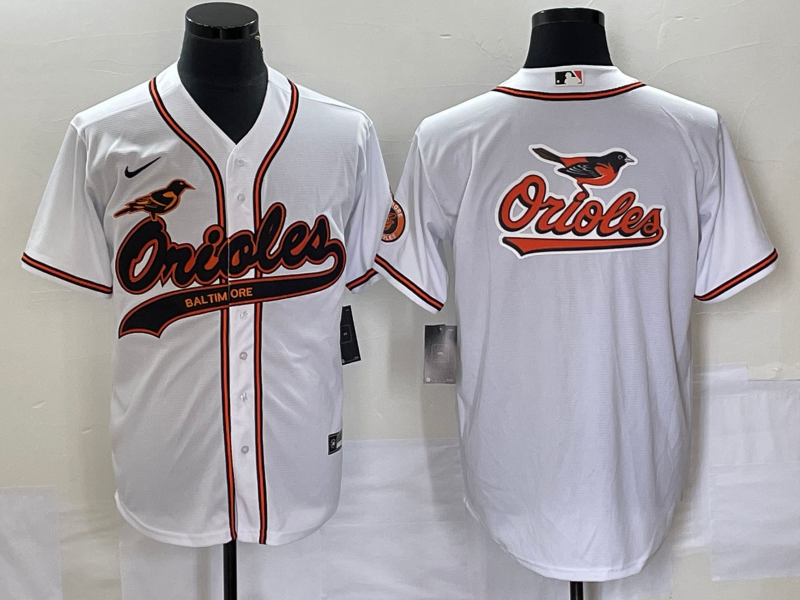 Men’s Baltimore Orioles White Team Jersey Joint Edition