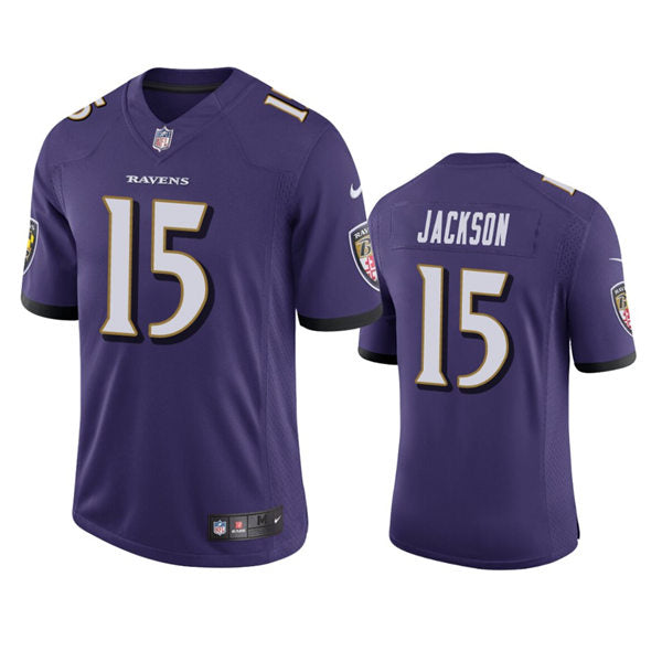 Men’s Baltimore Ravens #15 DeSean Jackson Nike Purple Vapor Limited Player Jersey