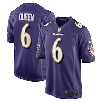 Men’s Baltimore Ravens #6 Patrick Queen Nike Purple Vapor Untouchable Limited Jersey