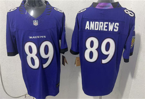Men’s Baltimore Ravens #89 Mark Andrews Nike 2026 Next Flight Purple Vapor F.U.S.E Limited Jersey