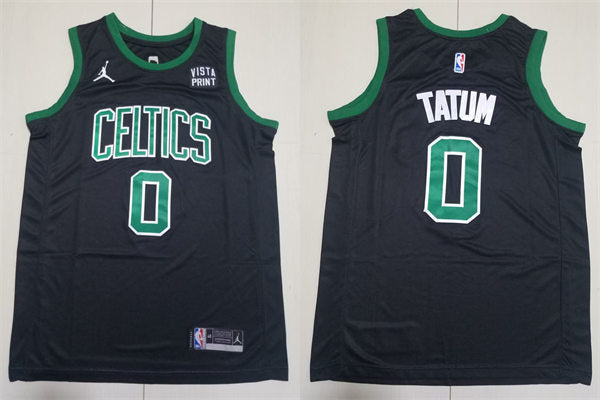 Mens Boston Celtics #0 Jayson Tatum 2024 Black Statement Edition Game Jersey
