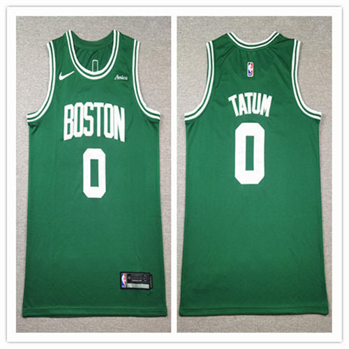 Mens Boston Celtics #0 Jayson Tatum Kelly Green Nike Icon Edition Jersey