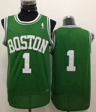 Men’s Boston Celtics #1 Walter Brown Green Swingman Throwback Jersey