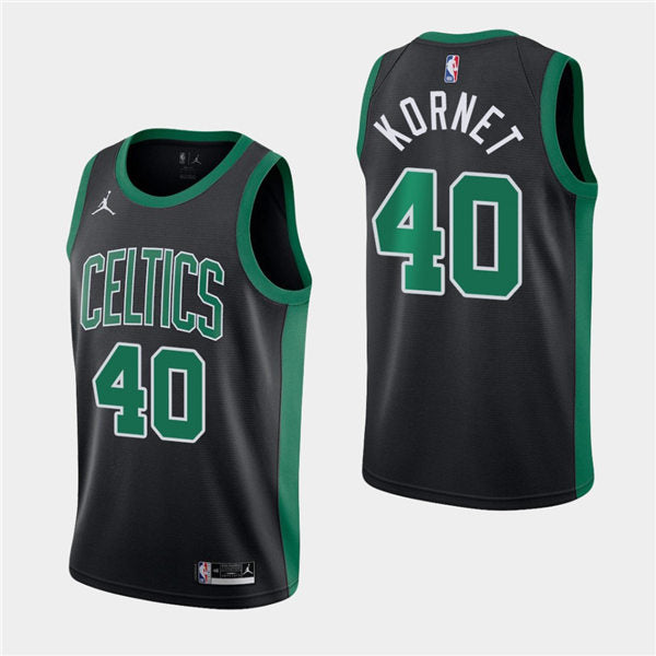 Men’s Boston Celtics #40 Luke Kornet Black Jordan Statement Edition Jersey