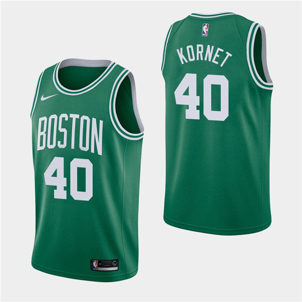 Men’s Boston Celtics #40 Luke Kornet Kelly Green Nike Icon Edition Jersey