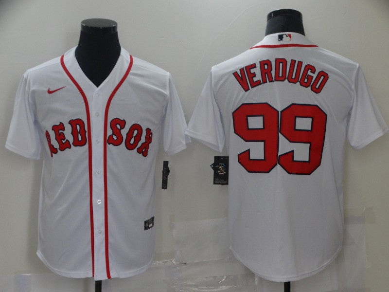 Men’s Boston Red Sox Alex Verdugo #99 White Baseball Jersey