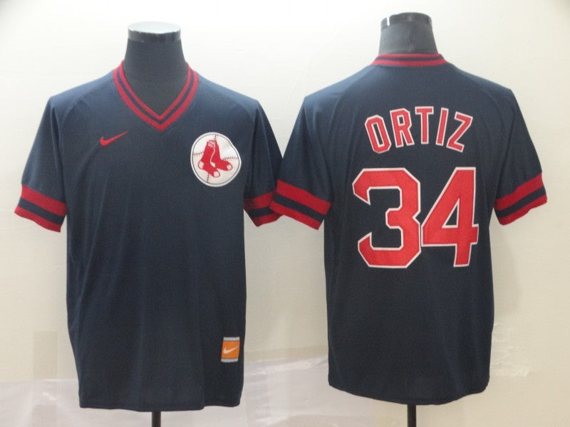 Men’s Boston Red Sox David Ortiz #34 Navy Jersey