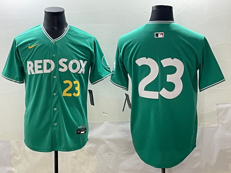 Men’s Boston Red Sox Dennis Boyd #23 Green 2025 City Connect Limited Jersey