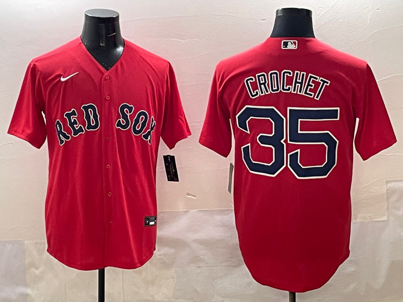 Men’s Boston Red Sox Garrett Crochet #35 Red Limited Jersey