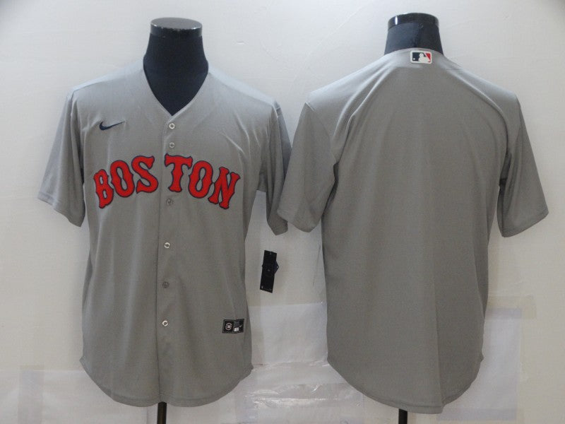 Men’s Boston Red Sox Gray Alternate Team Blank Jersey