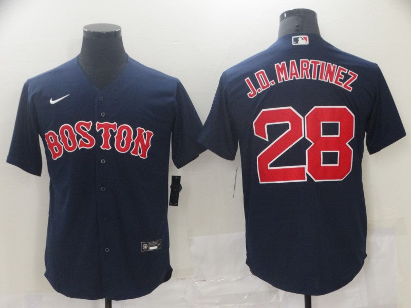 Men’s Boston Red Sox J.D. Martinez #28 Navy Baseball Jersey