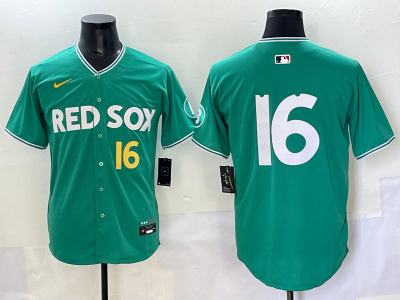 Men’s Boston Red Sox Jarren Duran #16 Green 2025 City Connect Limited Jersey