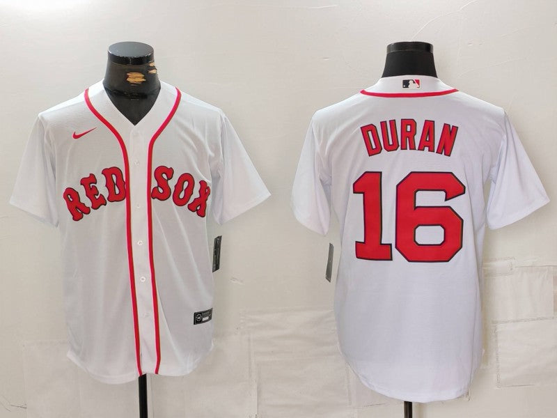 Men’s Boston Red Sox Jarren Duran #16 White Home Jersey