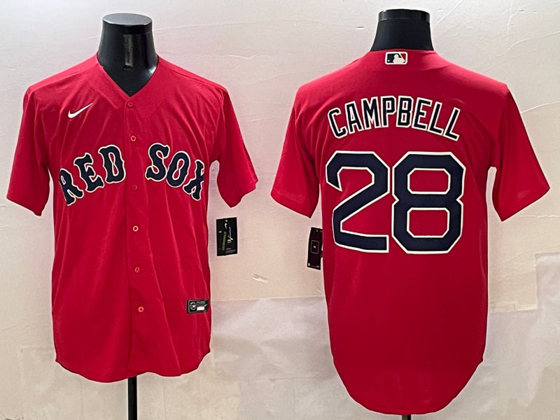 Men’s Boston Red Sox Kristian Campbell #28 Red Jersey