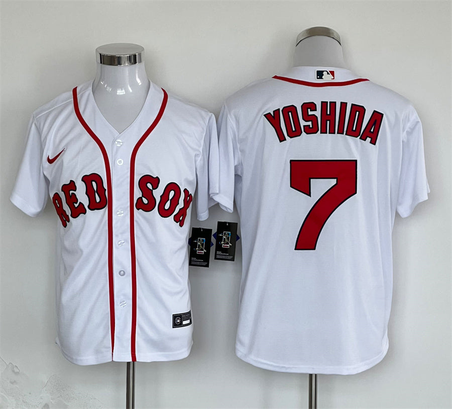 Men’s Boston Red Sox Masataka Yoshida #7 White Jersey