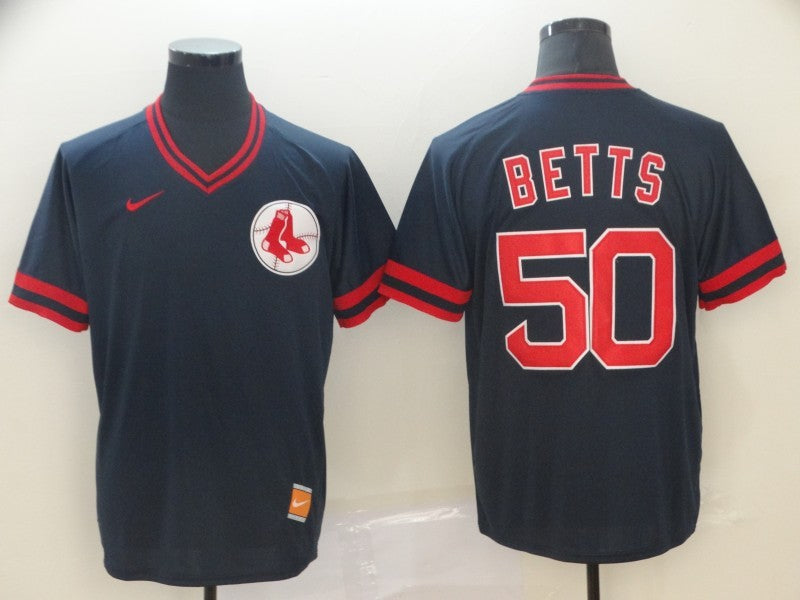 Men’s Boston Red Sox Mookie Betts #50 Navy Jersey