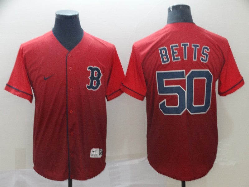 Men’s Boston Red Sox Mookie Betts #50 Red Jersey