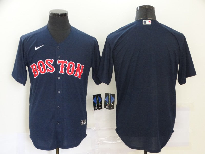 Men’s Boston Red Sox Navy Alternate Team Blank Jersey