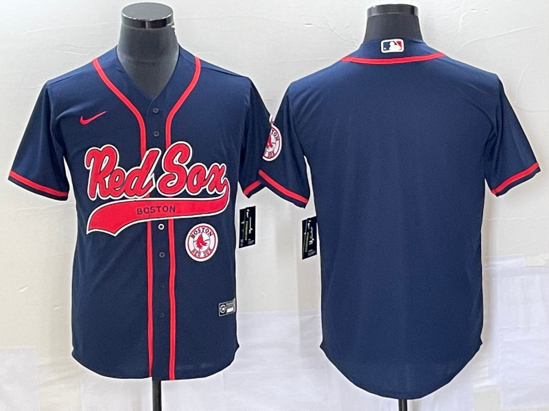 Men’s Boston Red Sox Navy Blank Jersey