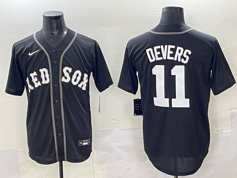 Men’s Boston Red Sox Rafael Devers #11 Black Limited Jersey