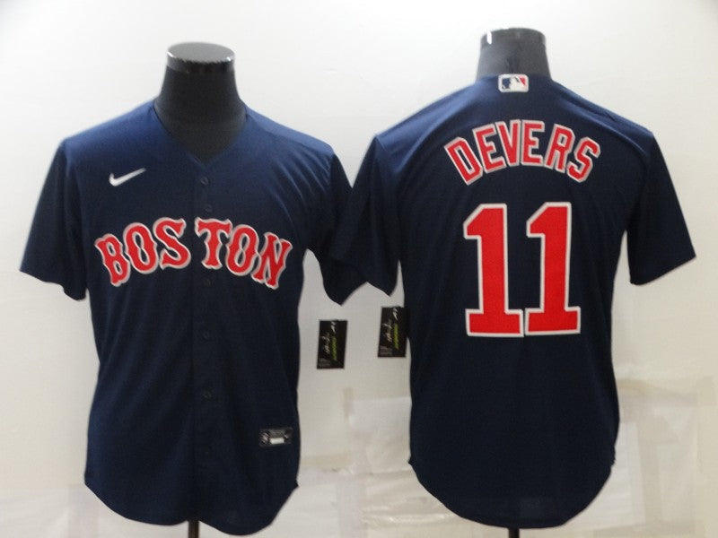 Men’s Boston Red Sox Rafael Devers #11 Navy Baseball Jersey