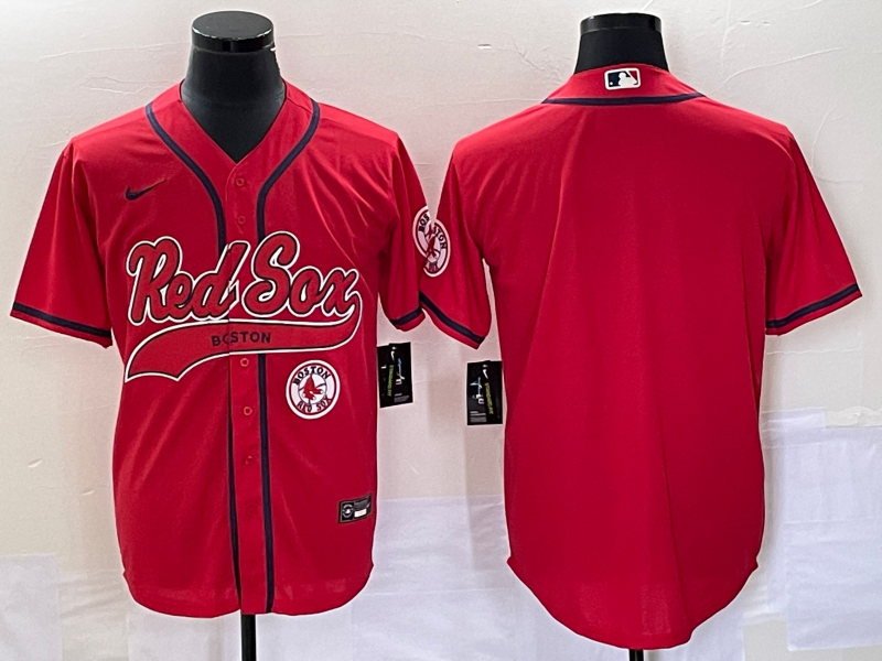 Men’s Boston Red Sox Red Blank Jersey