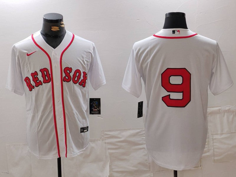Men’s Boston Red Sox Ted Williams #9 White Jersey