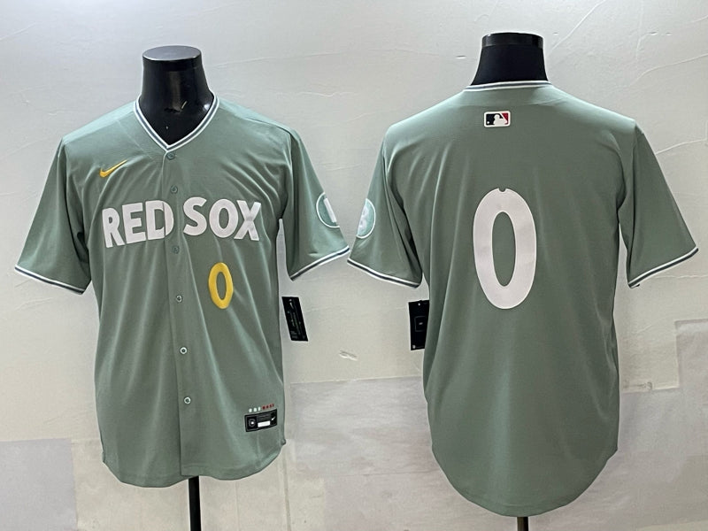 Men’s Boston Red Sox Walker Buehler #0 Gray 2025 City Connect Limited Jersey