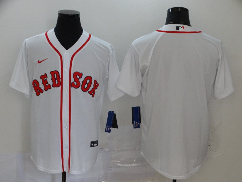 Men’s Boston Red Sox White Home Team Blank Jersey