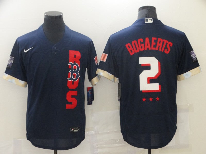 Men’s Boston Red Sox Xander Bogaerts #2 Navy All Star Jersey
