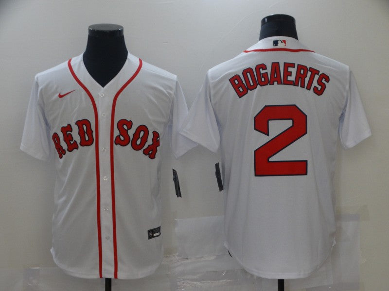 Men’s Boston Red Sox Xander Bogaerts #2 White Baseball Jersey