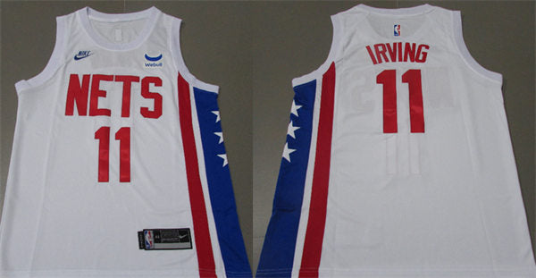 Men’s Brooklyn Nets #11 Kyrie Irving Nike White 2022-23 Classic Edition Swingman Jersey