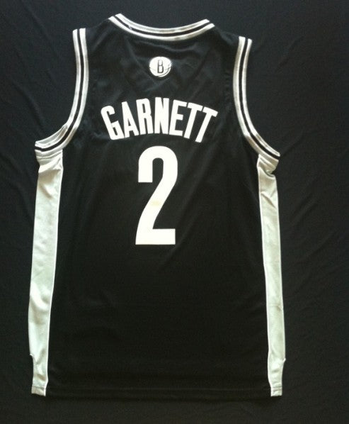 Men’s Brooklyn Nets #2 Kevin Garnett Revolution 30 Swingman Black Jersey