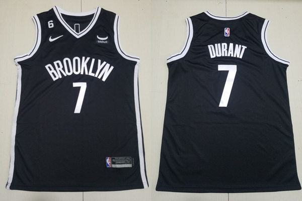 Men’s Brooklyn Nets #7 Kevin Durant Nike Black Icon Edition Player Jersey