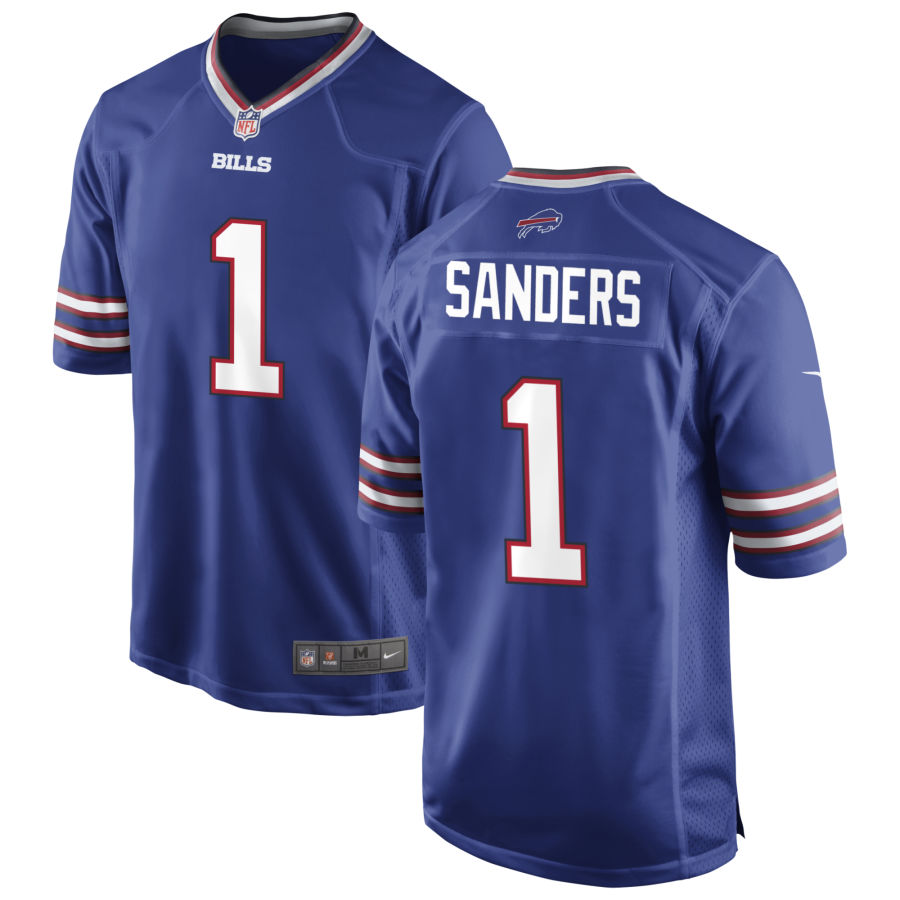 Men’s Buffalo Bills #1 Emmanuel Sanders Nike Royal Player Game Football Jersey