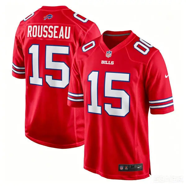 Men’s Buffalo Bills #15 Gregory Rousseau Nike Red Alternate Vapor F.U.S.E. Limited Jersey