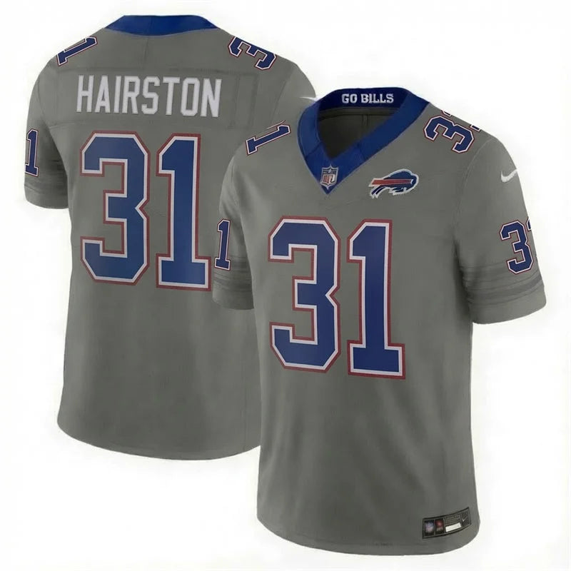 Mens Buffalo Bills #31 Maxwell Hairston Nike Gray Nickel City Vapor F.U.S.E. Limited Jersey