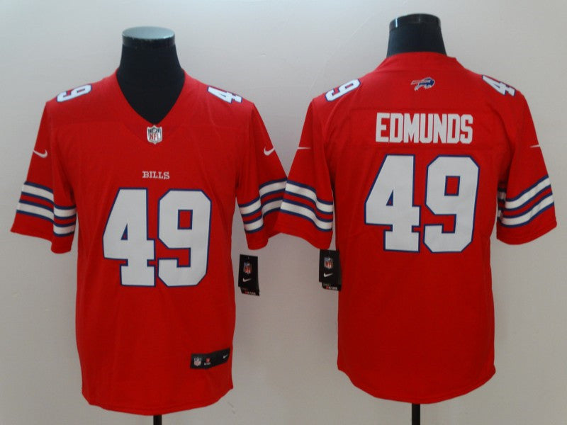 Men’s Buffalo Bills #49 Tremaine Edmunds Nike Red Alternate Game Football Jersey