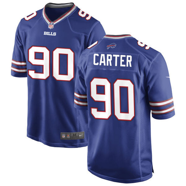 Mens Buffalo Bills #90 DeWayne Carter Nike Royal Vapor F.U.S.E. Limited Jersey