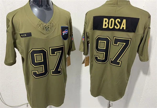 Mens Buffalo Bills #97 Joey Bosa Nike 2025 Salute to Service Limited Jersey – Olive