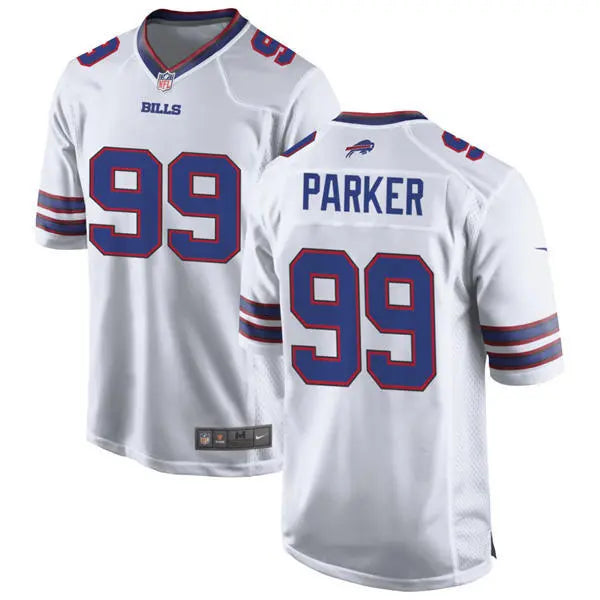 Mens Buffalo Bills #99 T.J. Parker Nike White Vapor F.U.S.E. Limited Jersey