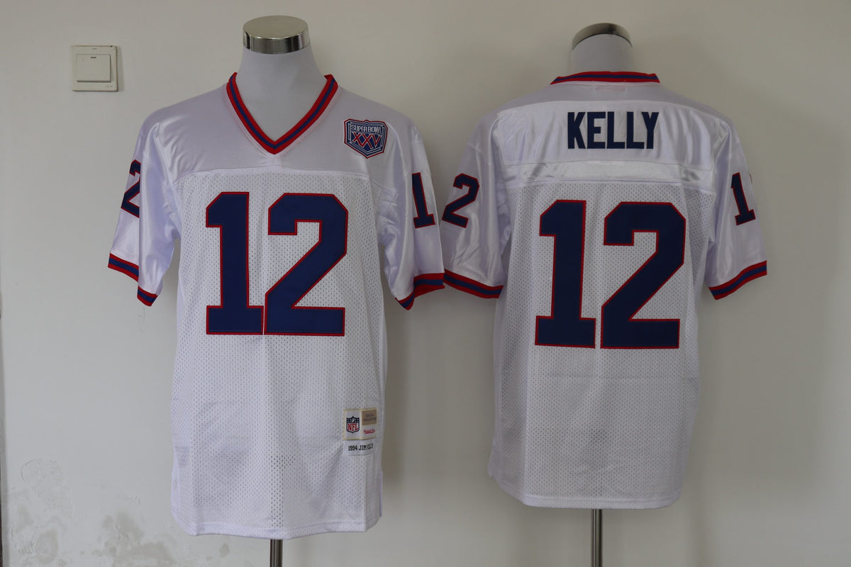 Men’s Buffalo Bills Jim Kelly Mitchell & Ness White Legacy Jersey
