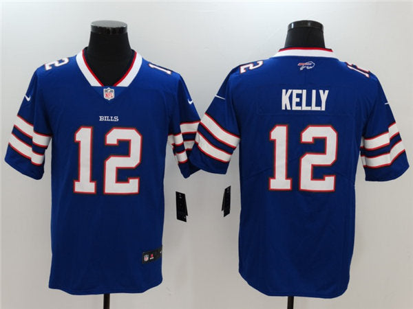 Men’s Buffalo Bills Retired Player #12 Jim Kelly Nike Royal Player Game Football Jersey