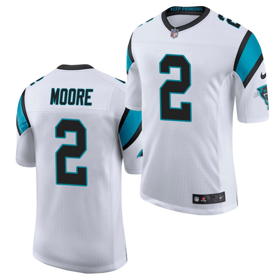 Men’s Carolina Panthers #2 D. J. Moore White Nike Vapor Untouchable Football Jersey