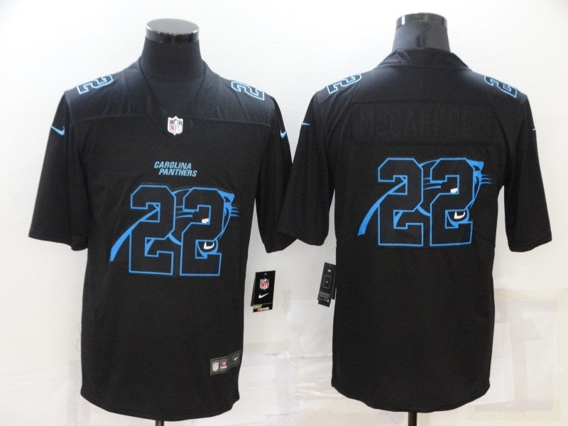 Men’s Carolina Panthers #22 Christian McCaffrey Black Alternate Jersey