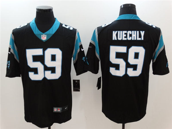 Men’s Carolina Panthers #59 Luke Kuechly Black Nike Vapor Untouchable Limited Jersey