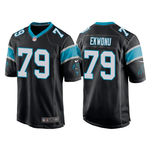 Men’s Carolina Panthers #79 Ikem Ekwonu Nike Black Vapor Untouchable Limited Jersey