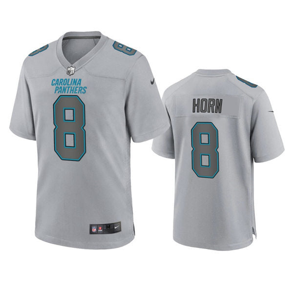 Mens Carolina Panthers #8 Jaycee Horn Nike Gray Atmosphere Fashion Game Jersey